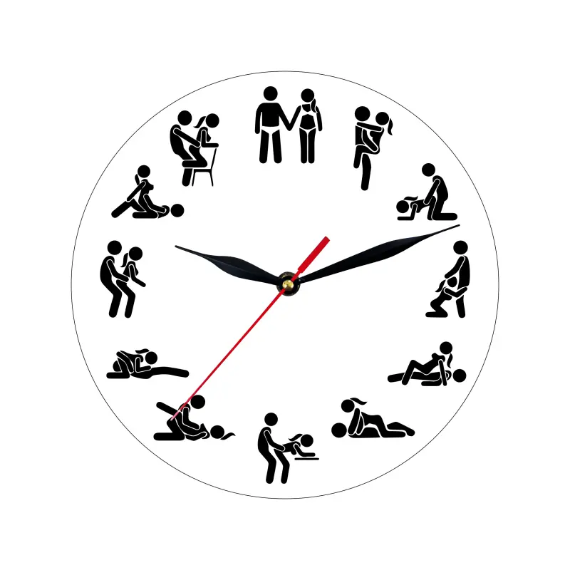 Kamasutra, ceas lemn de perete, model 31